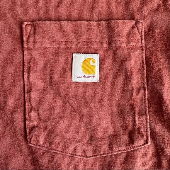 Carhartt Brick Red Pocket Tee - Picture 2 of 4